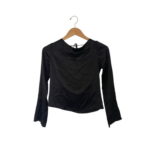 Reformation Wilde Silk Black Top Size Small - Picture 5 of 7
